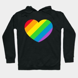 Rainbow LGBT Pride Heart Hoodie